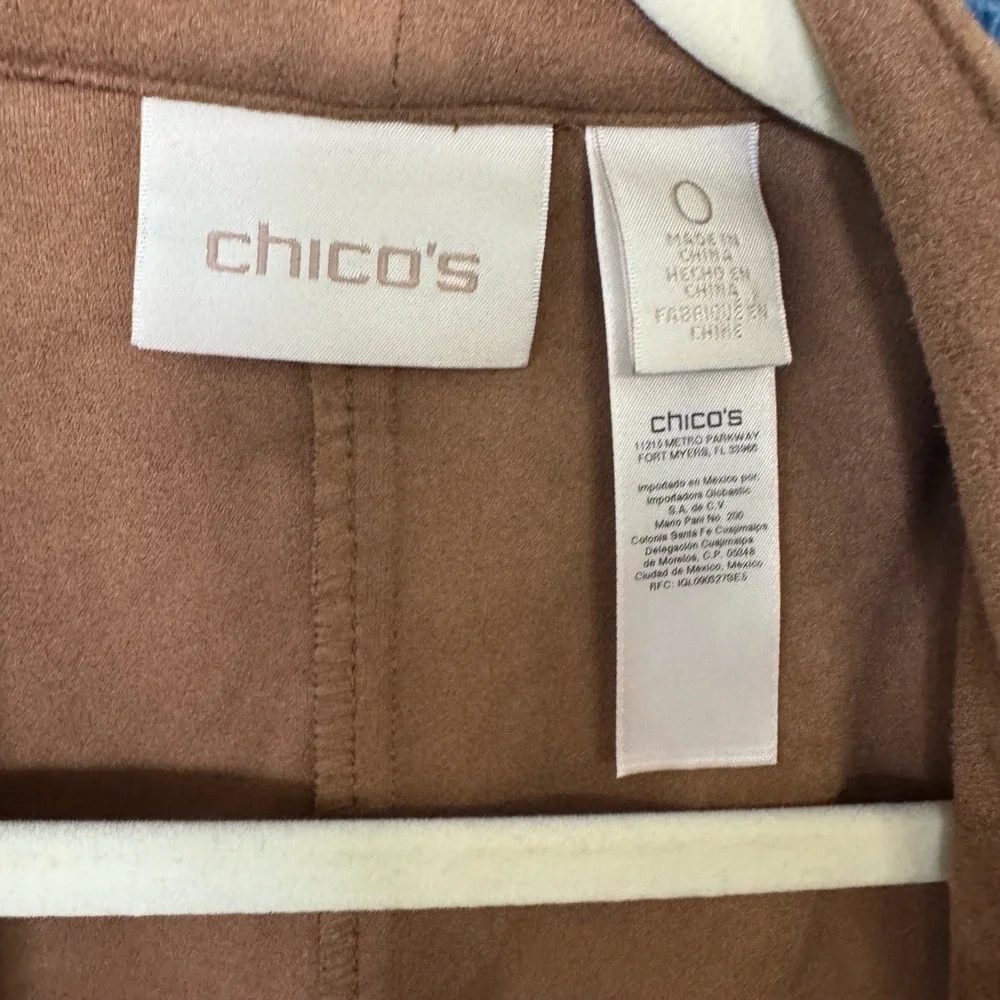 CHICO'S Faux Suede Jacket - Picture 2 of 5